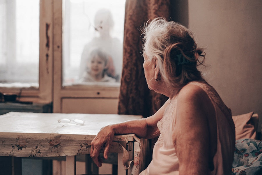 OLENA MOROZOVA: GRANNY (signed and numbered)