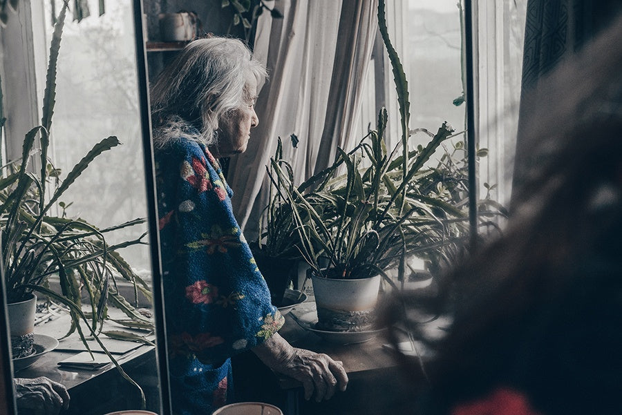 OLENA MOROZOVA: GRANNY (signed and numbered)