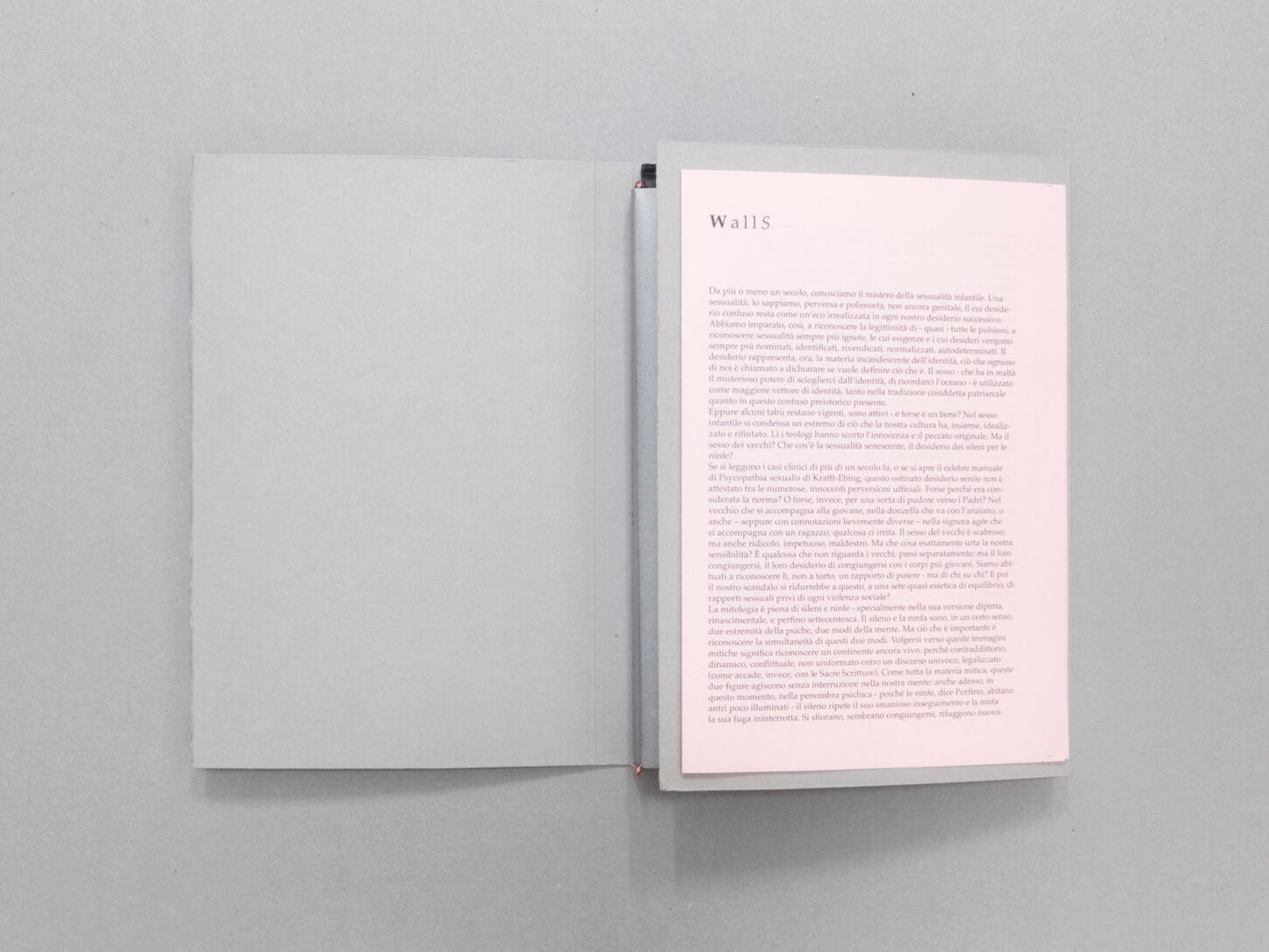 LORENZO CASTORE: WALS (FIRST EDITION OF 125 COPIES SIGNED AND NUMBERED)