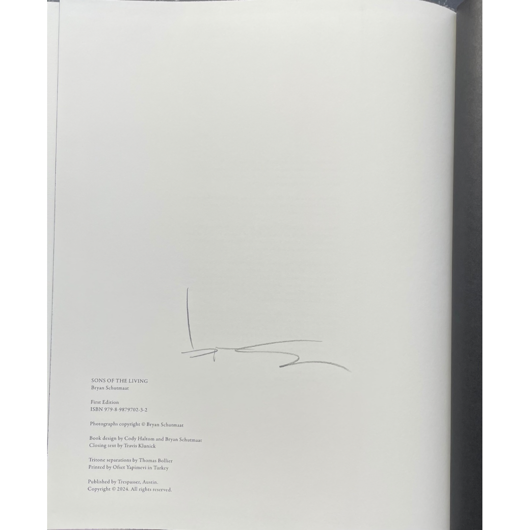 BRYAN SCHUTMAAT: SONS OF THE LIVING (1st edition, signed)