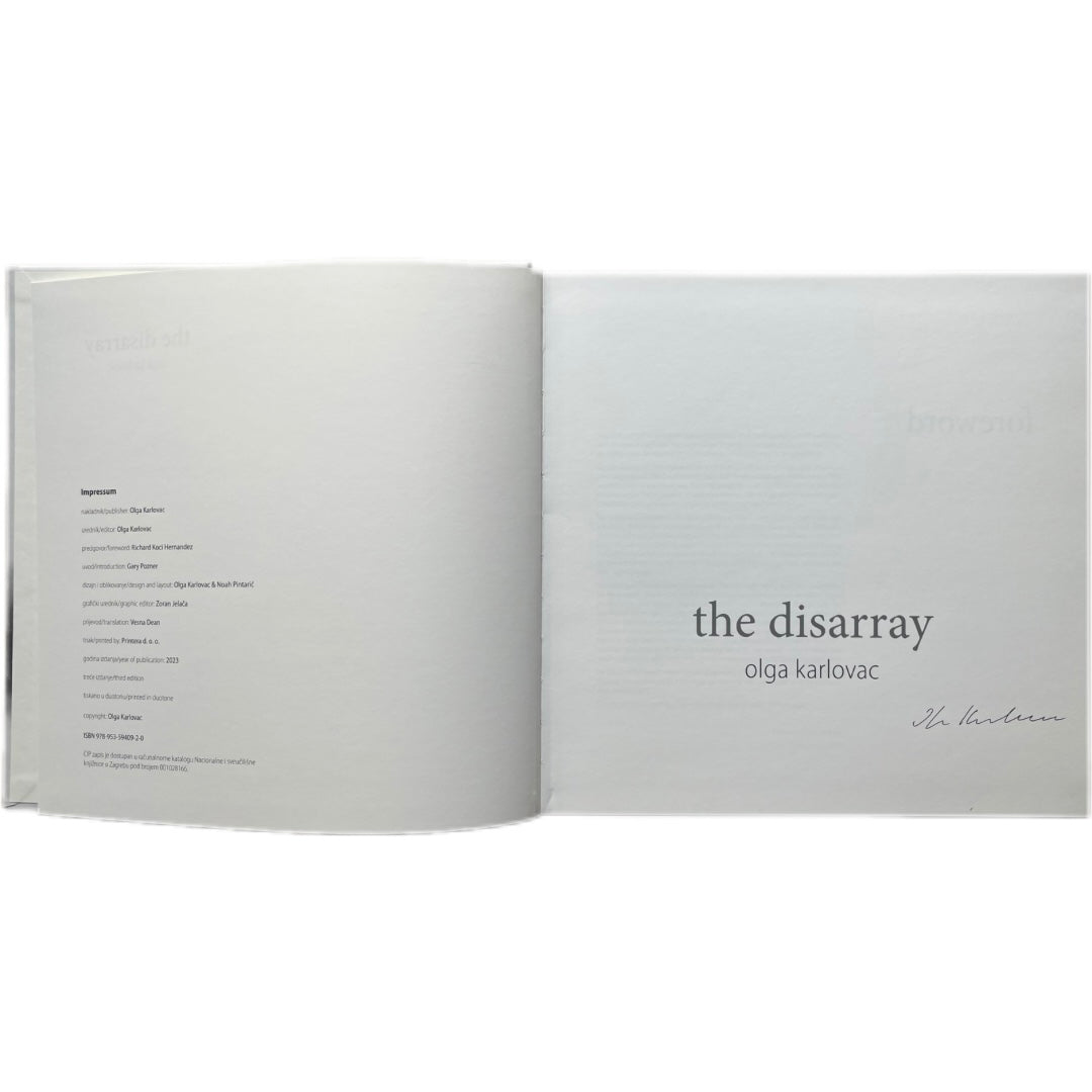 OLGA KARLOVAC: THE DISSARAY (2nd edition, SIGNED)