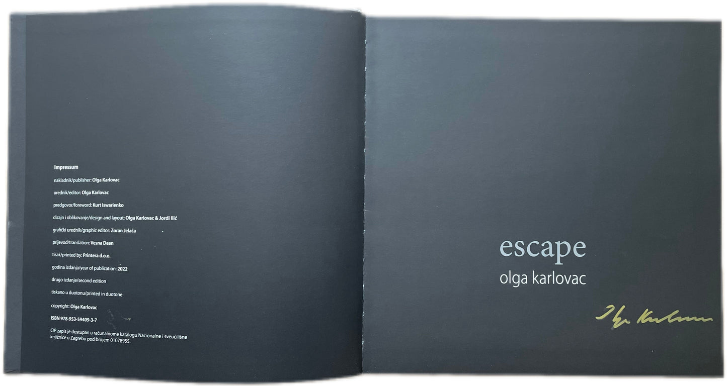 OLGA KARLOVAC: ESCAPE (2nd edition, SIGNED)