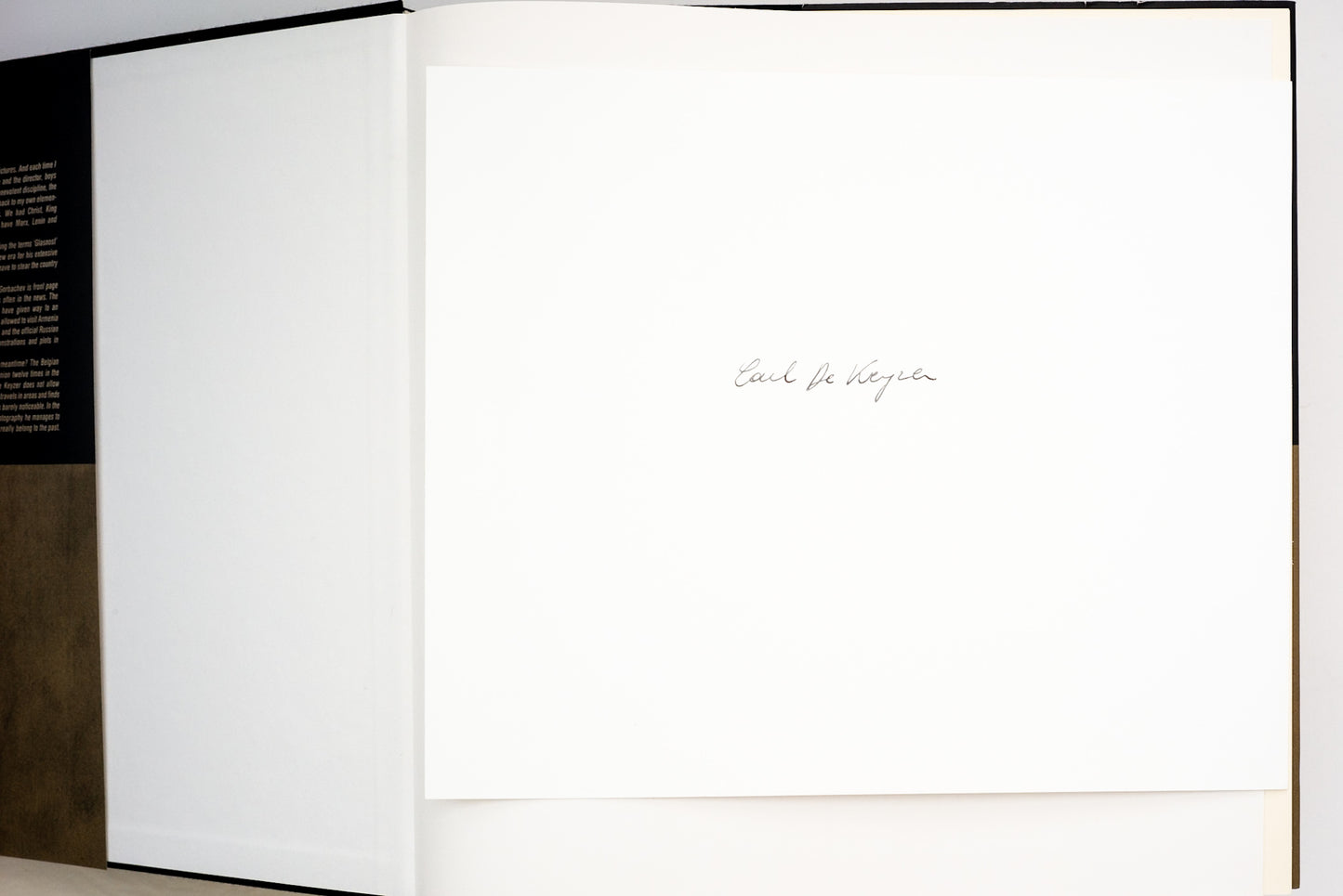 CARL DE KEYZER: HOMO SOVIETICUS (WITH SIGNED PRINT)